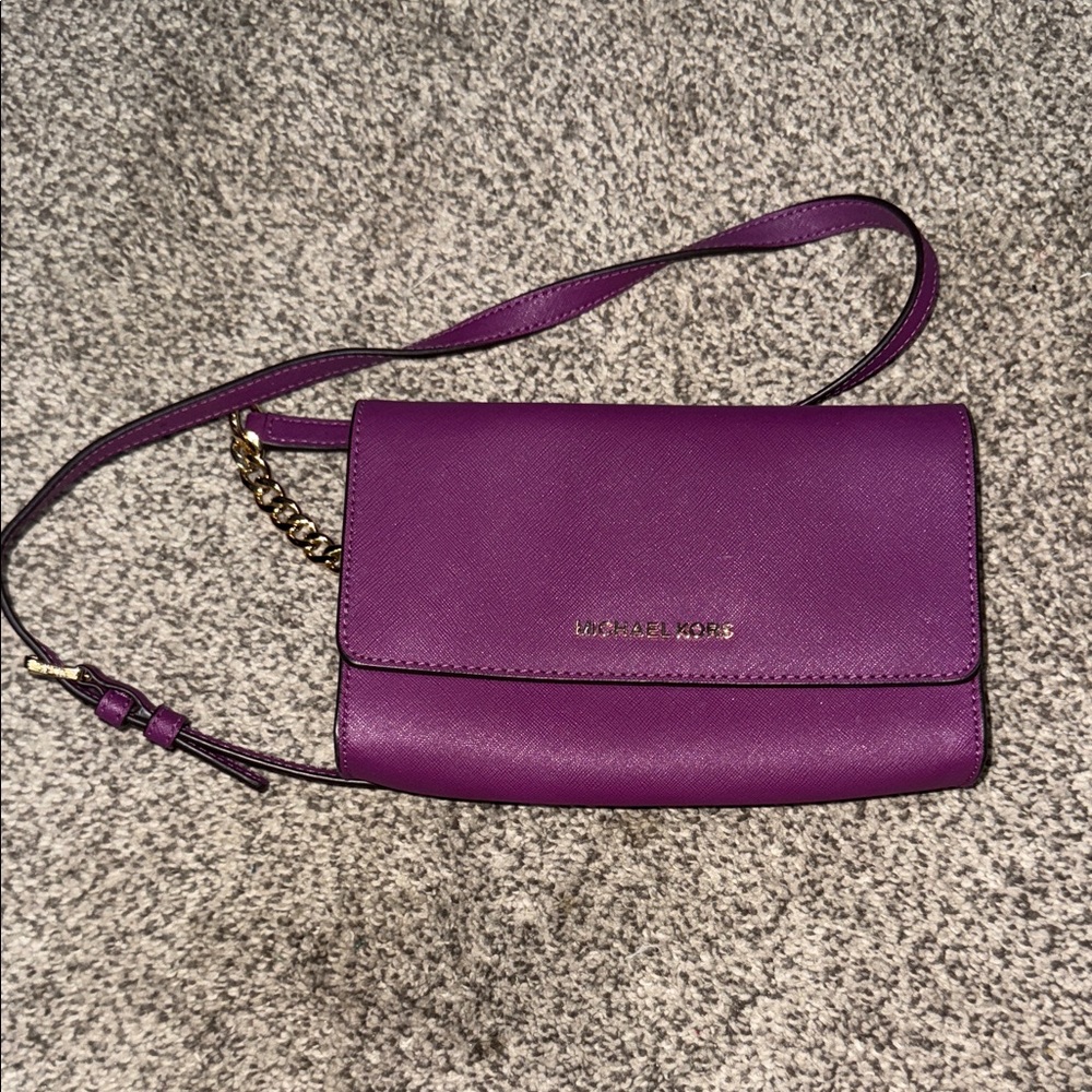 Michael Kors Vibrant Purple Crossbody Bag